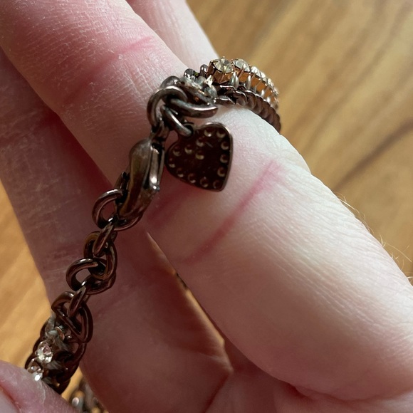 Stella & Dot Metal/Crystal Bracelet - Picture 4 of 5